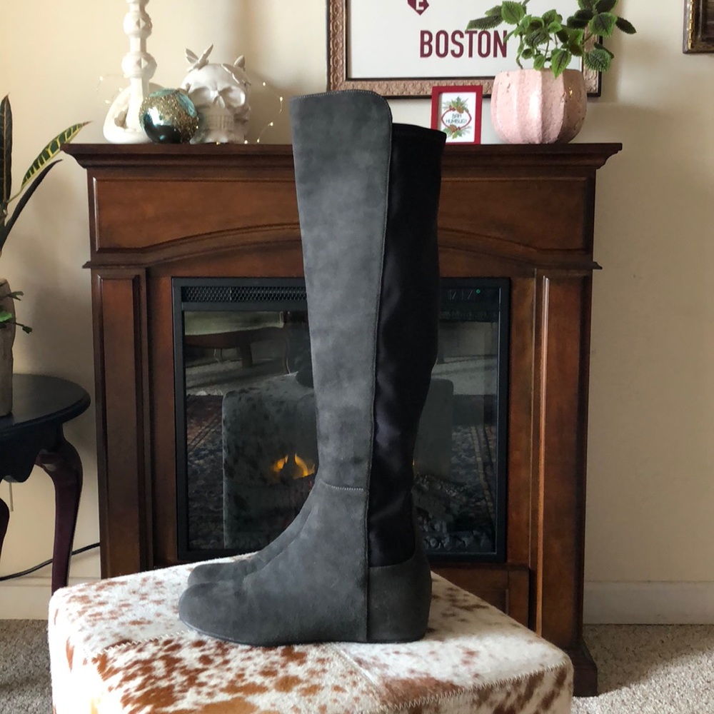 Stuart Weitzman Lander Suede Wedge OTK 50/50 Boots